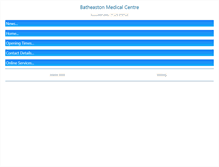 Tablet Screenshot of batheastonmedicalcentre.com